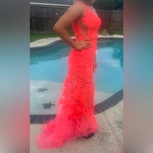 Beautiful, orange/pinkish jovani dress